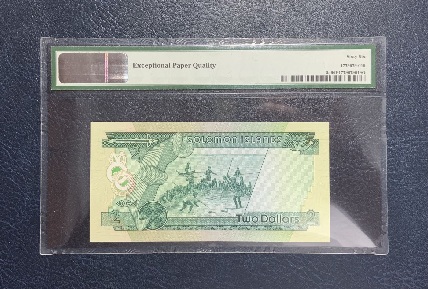 收藏联盟Quantum Auction 第286期拍卖  所罗门群岛1977年2元 PMG66 初版 号码无4