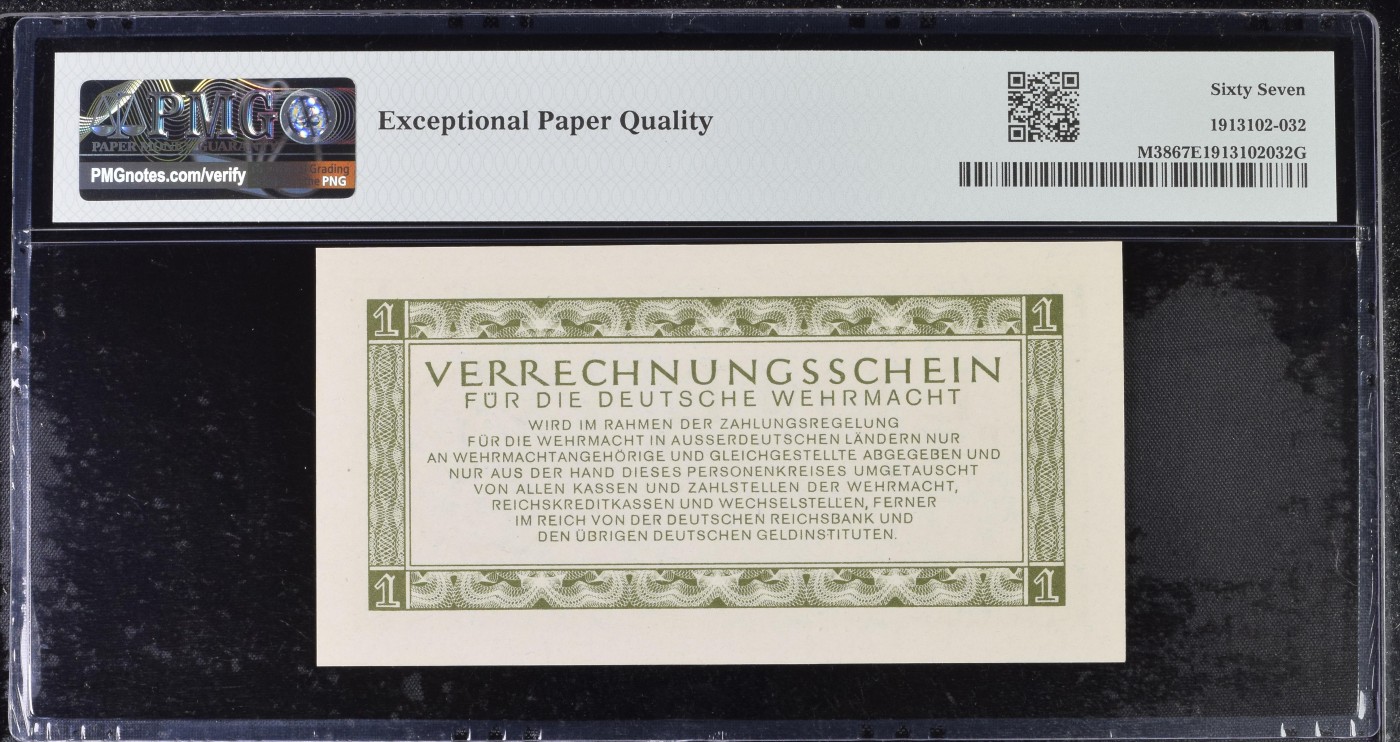 收藏联盟Quantum Auction 第286期拍卖  德国1944年1马克 PMG67