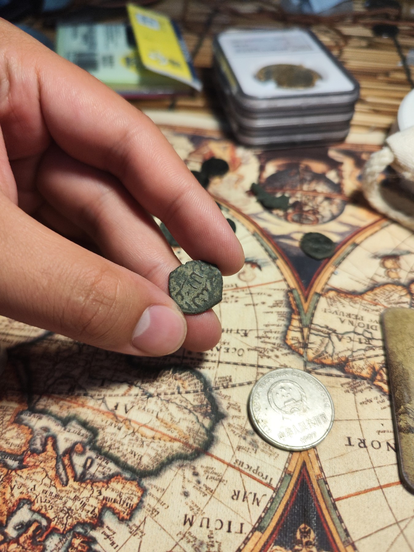 【大巴扎】第11回：中世纪骑士团银币，欧洲金币，罗马铜币（全场包邮） 丝路钱币，很不错的品相文字还都挺清楚