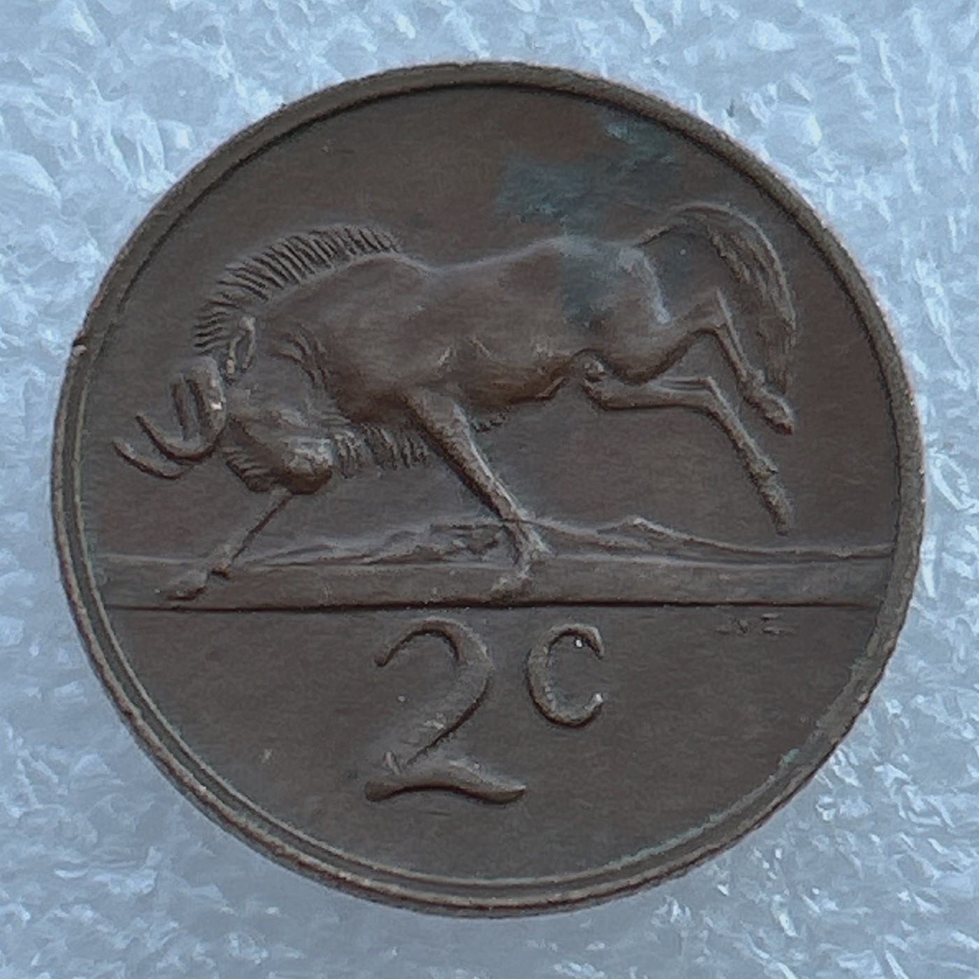 全场一元起拍 世界钱币散币场 第21期 南非2分角马 1971年