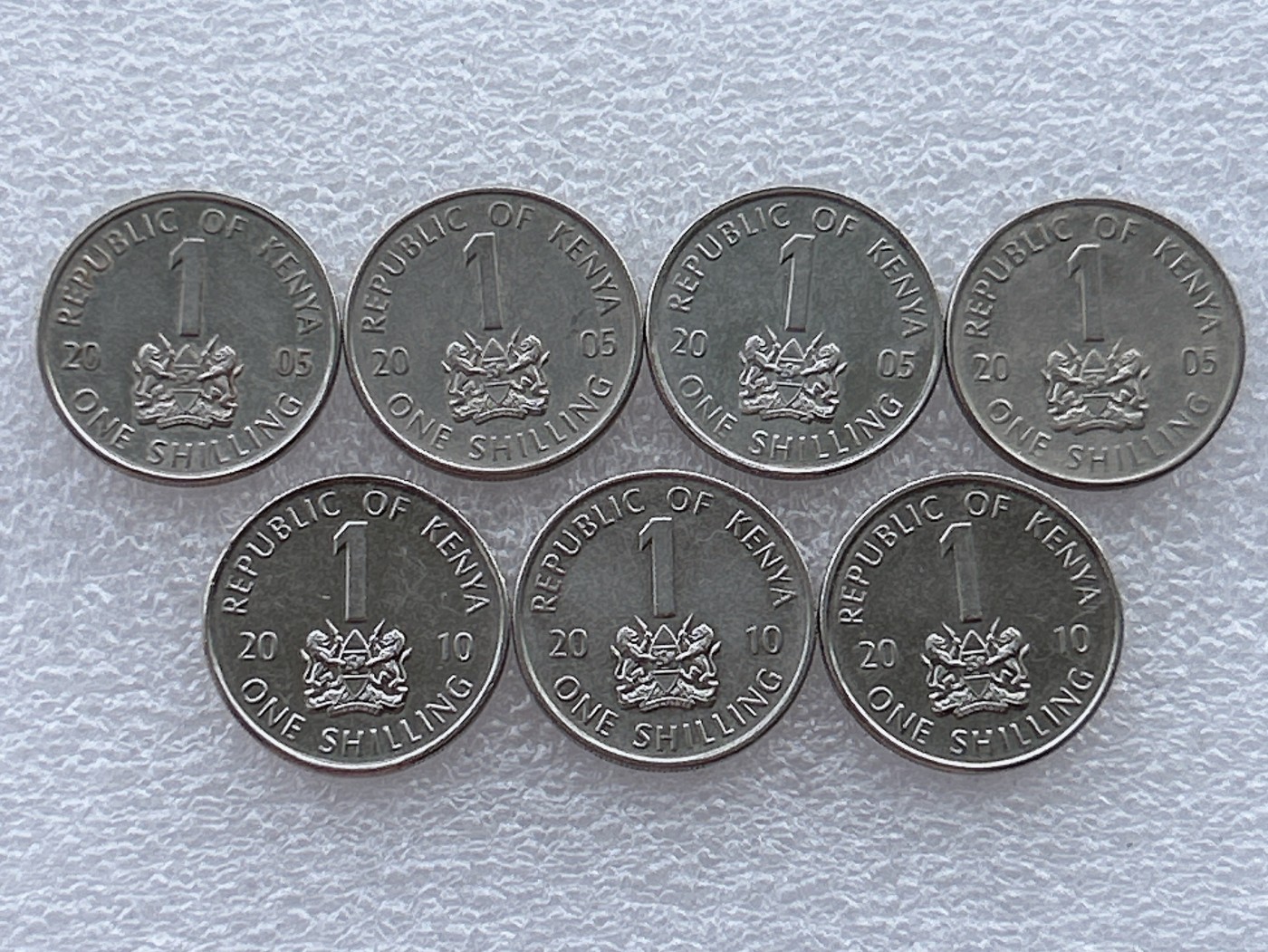 全场一元起拍 世界钱币散币场 第21期 肯尼亚1先令 7枚