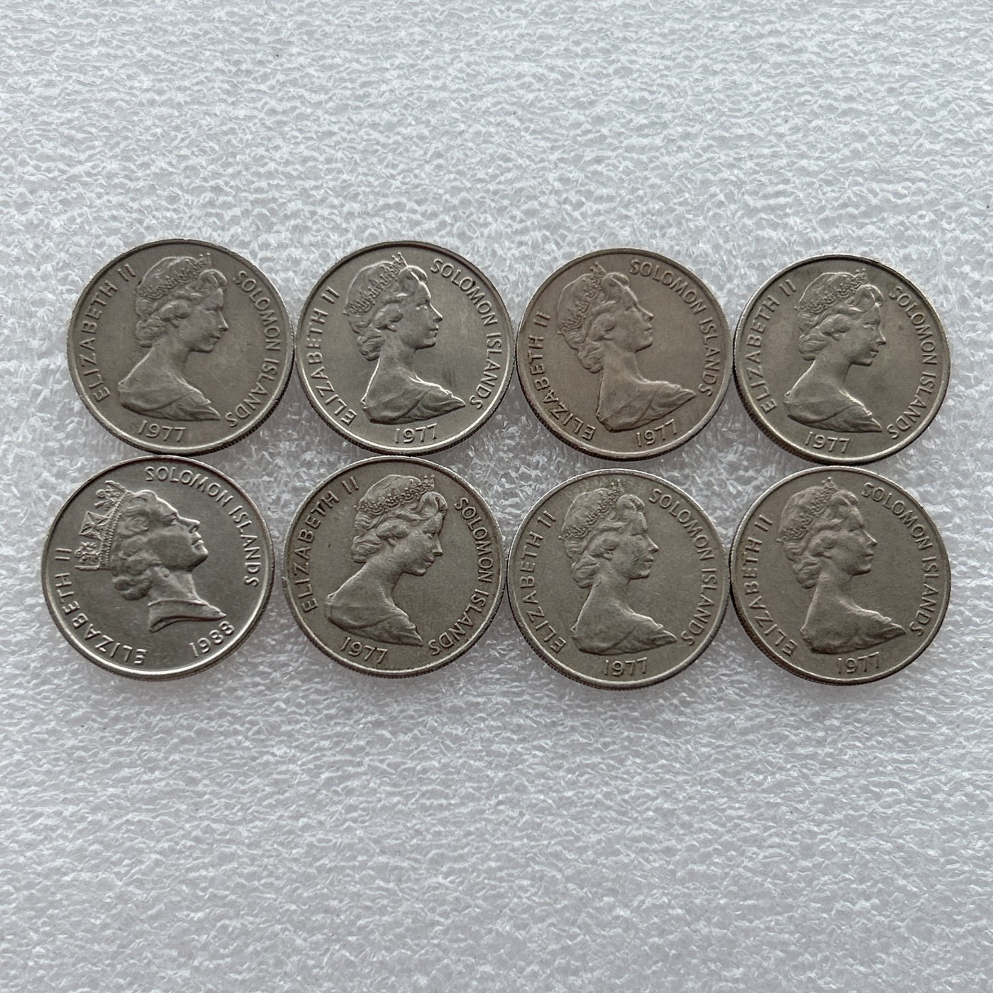 全场一元起拍 世界钱币散币场 第21期 所罗门10分 8枚