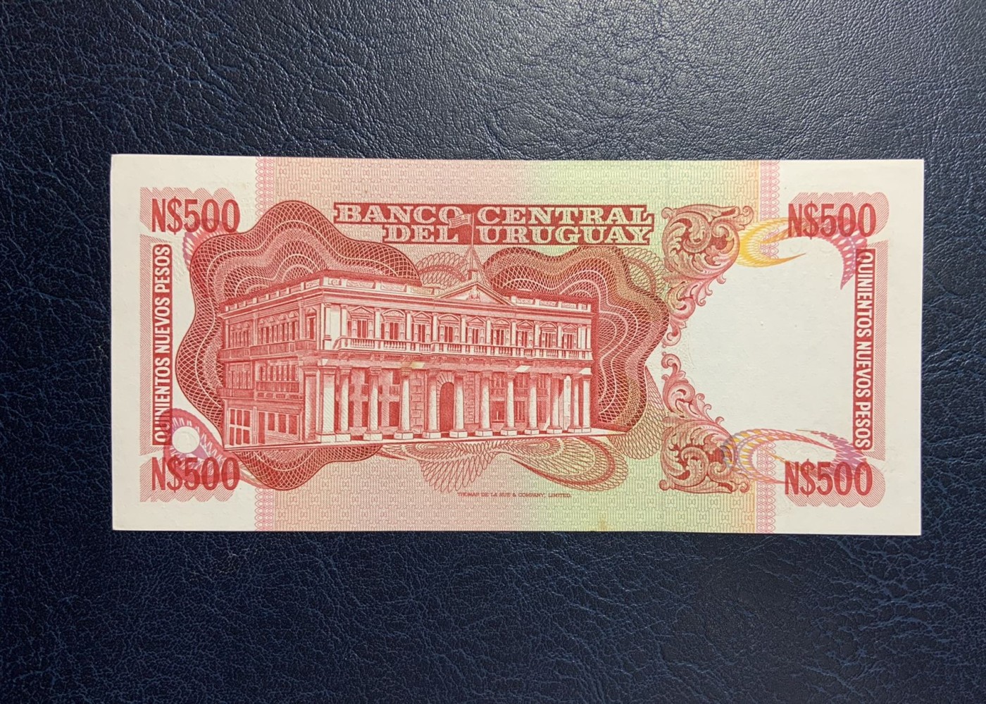 收藏联盟Quantum Auction 第286期拍卖  乌拉圭1985版500比索 品相UNC 票面有瑕疵