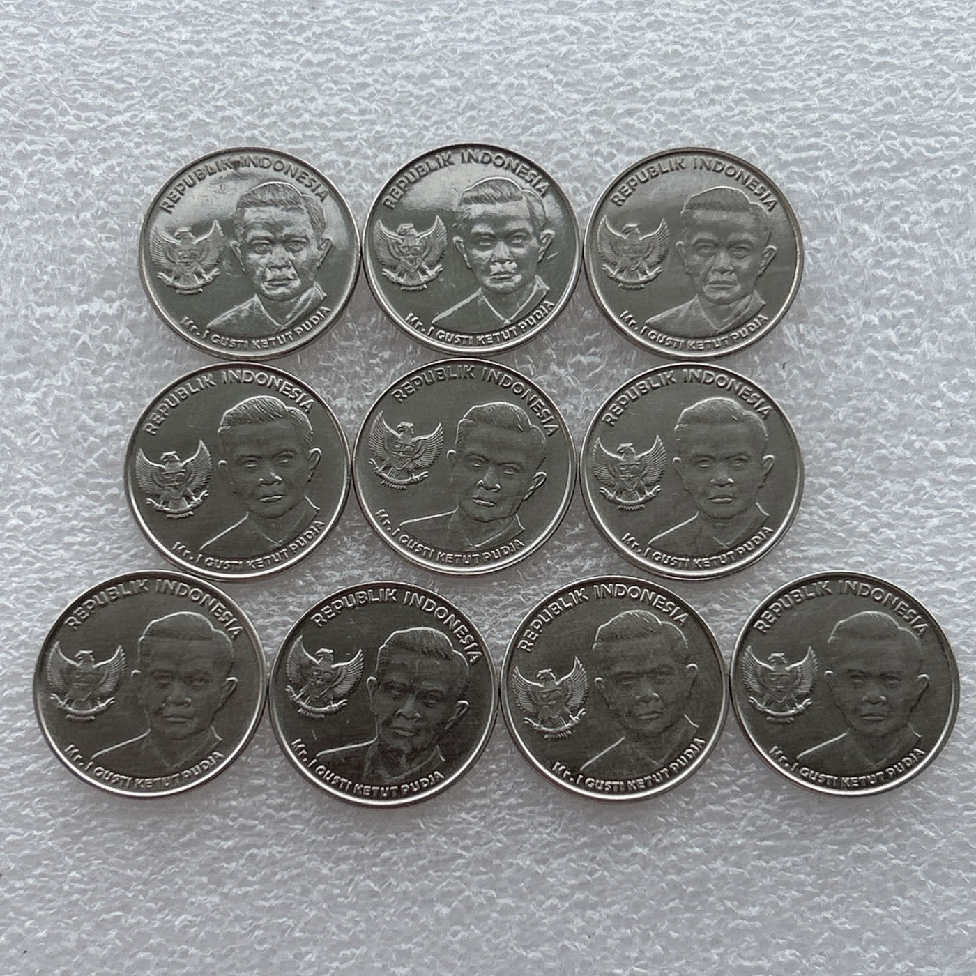 全场一元起拍 世界钱币散币场 第21期 印度尼西亚2016年1000卢比 10枚