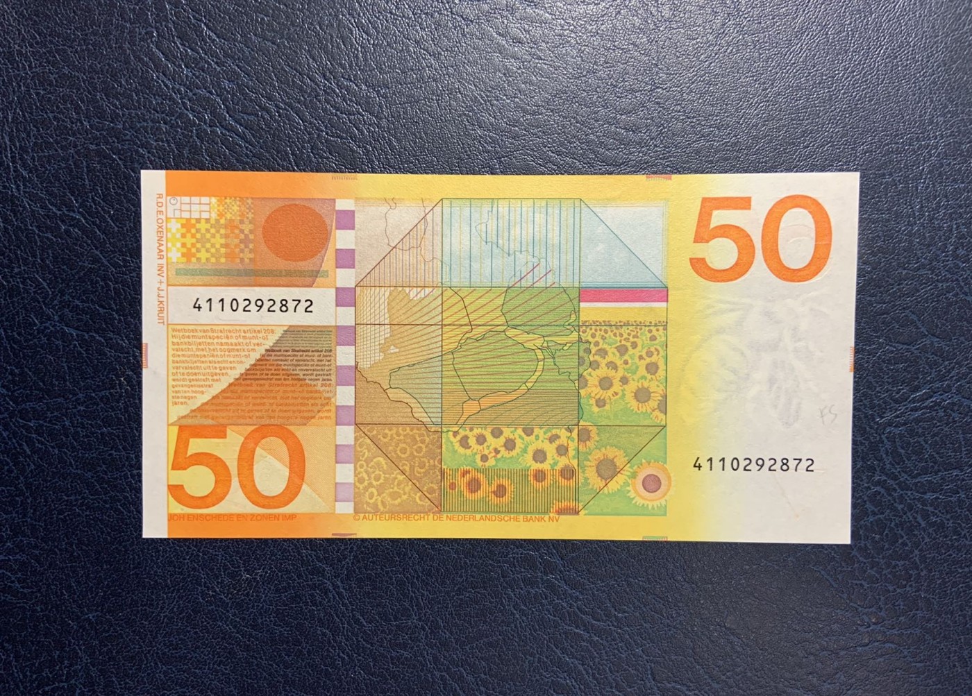 收藏联盟Quantum Auction 第286期拍卖  荷兰1982年50盾 品相AU 经典向日葵