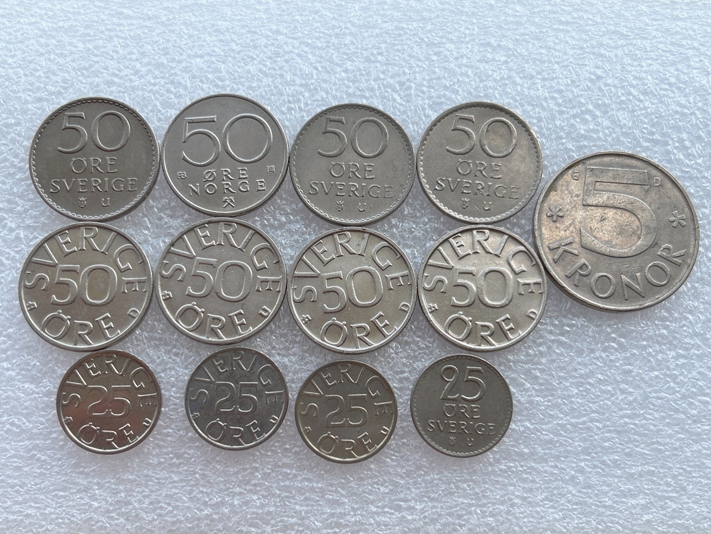 全场一元起拍 世界钱币散币场 第21期 瑞典 不同版