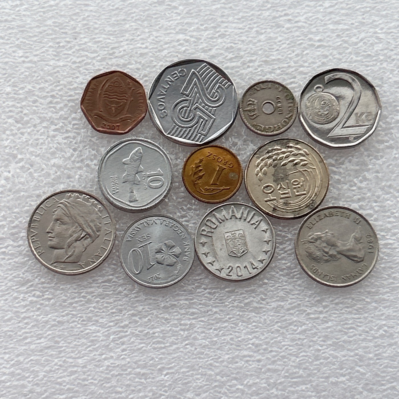 全场一元起拍 世界钱币散币场 第21期 散币一组10枚