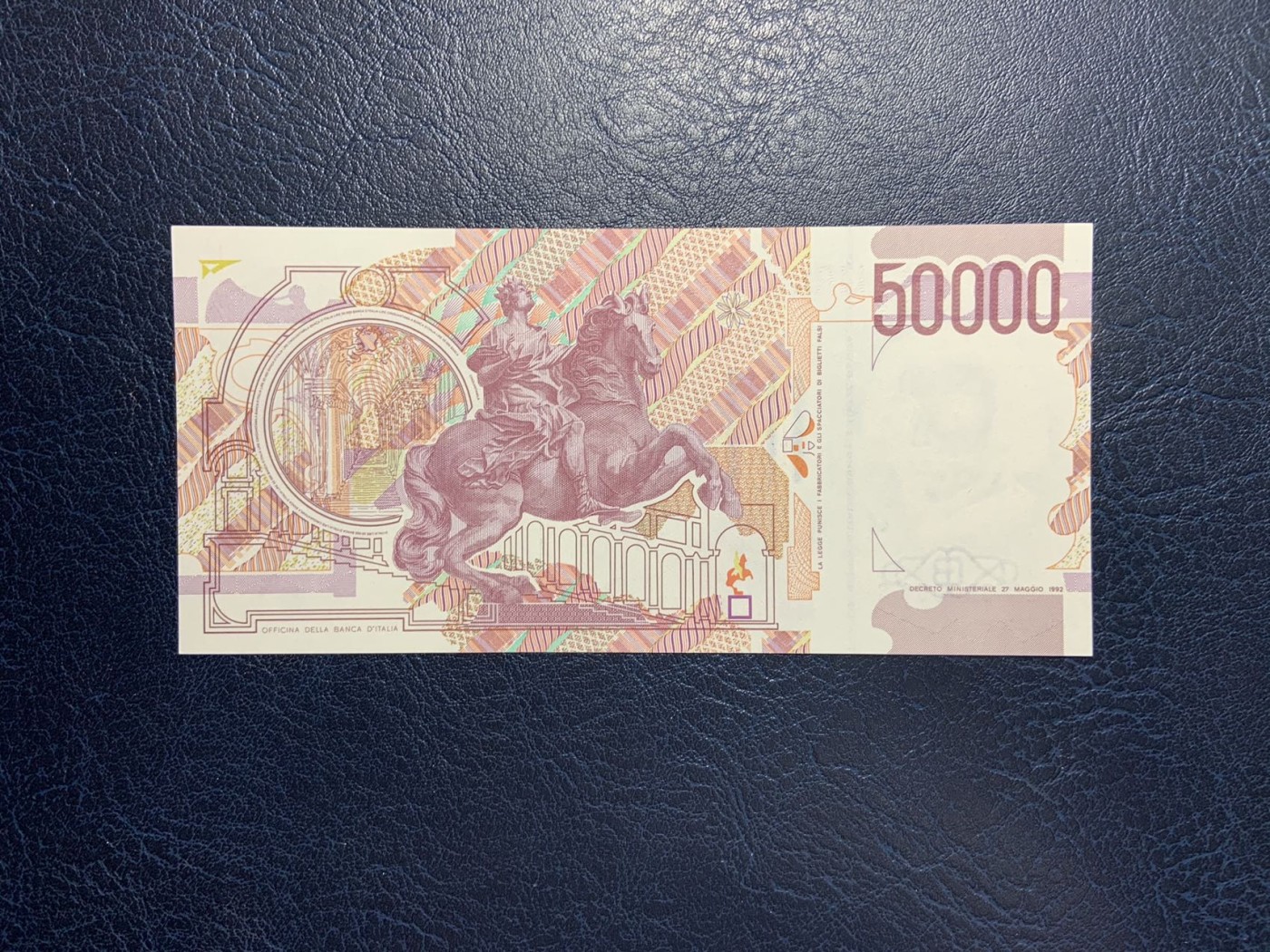 收藏联盟Quantum Auction 第286期拍卖  意大利1992年50000里拉 品相AU