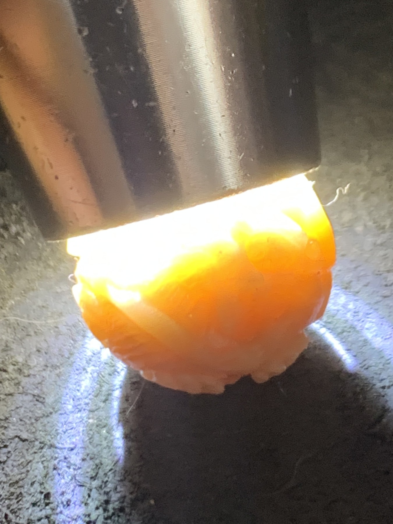 精美高玉化戈壁彩玉手工满工雕刻瑞兽珠一个！