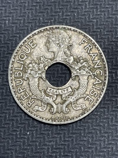 世界硬币纸币0 元起拍全场无压力第41场 - 法属印支1939年5分镍币