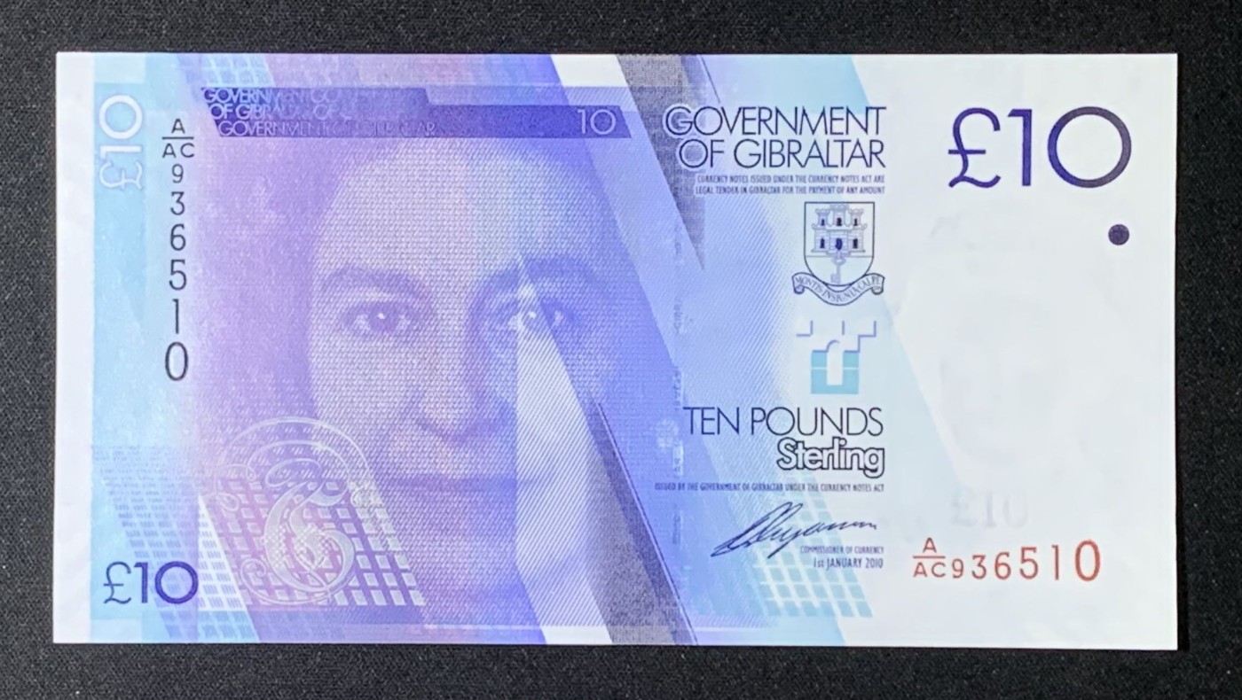 紫瑗钱币——第302期拍卖—纸币场 直布罗陀 2010年 伊丽莎白二世 10磅 UNC