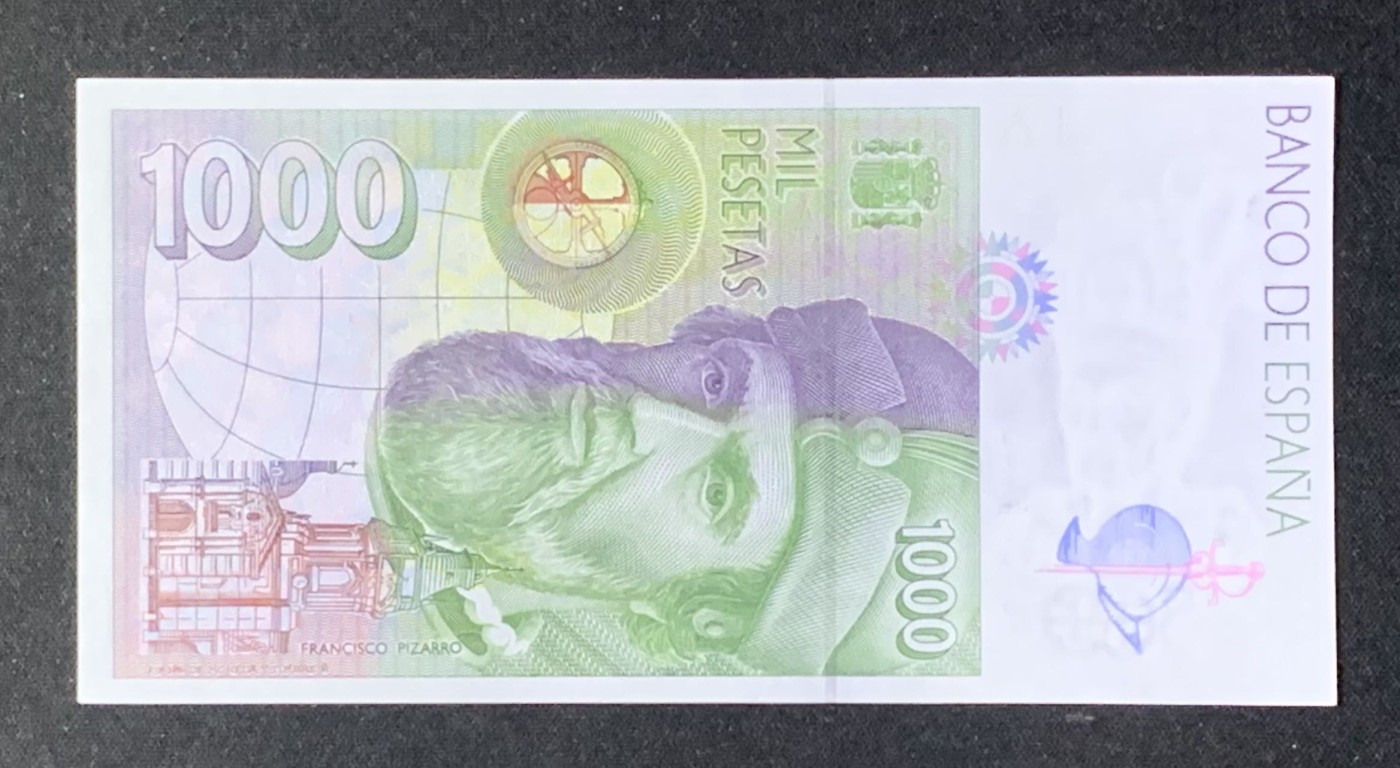 紫瑗钱币——第302期拍卖—纸币场 西班牙 1992年 埃尔南.科尔特斯 1000比塞塔 UNC