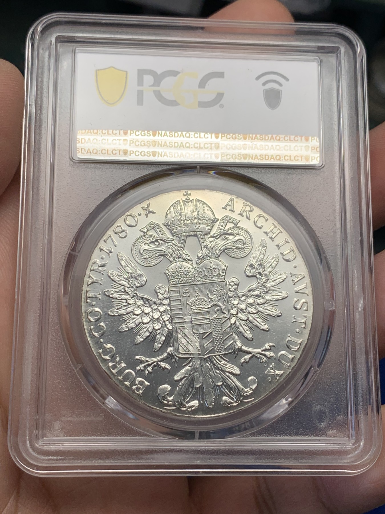 《竞宝斋》第195场-周日，周一 2场 (全场包邮) PCGS-MS64 1780年后铸版奥地利泰勒银币