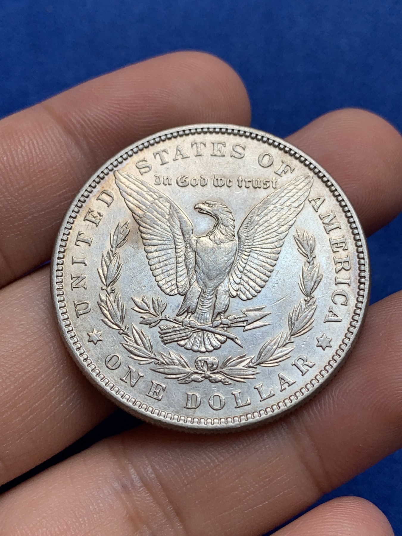 《竞宝斋》第195场-周日，周一 2场 (全场包邮) 美国1882年摩根1美元大银币 不多的年份