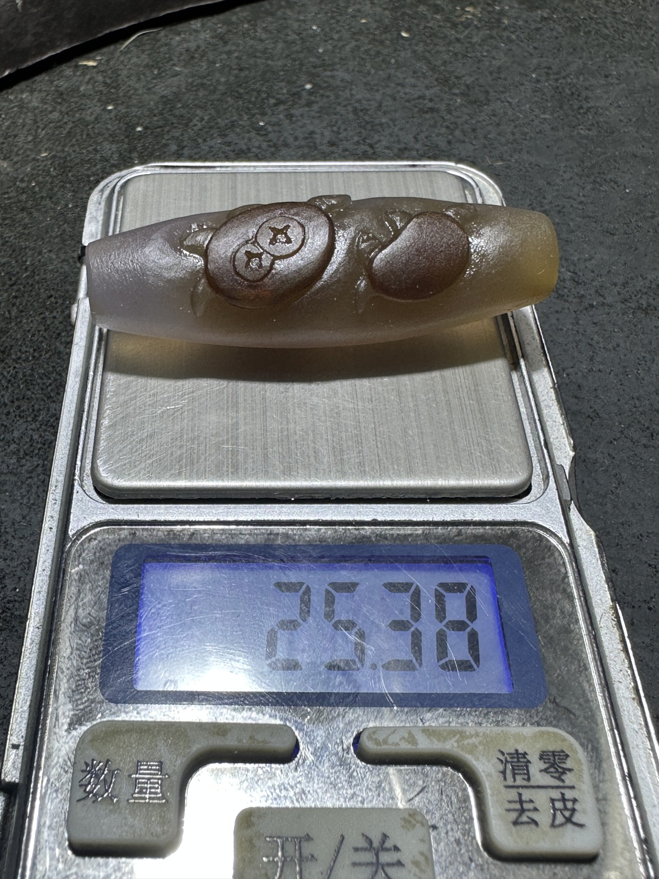 精美亚光高玉化巴西玛瑙手工俏色巧雕金钱龟吊坠一个！