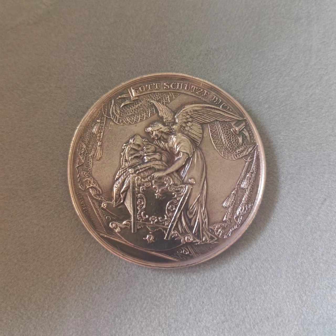 欧洲章牌专场第十六期 德国-奥地利洗礼银章，42mm