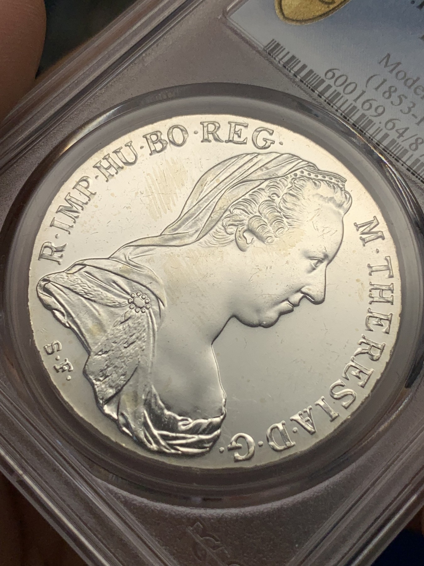 《竞宝斋》第195场-周日，周一 2场 (全场包邮) PCGS-MS64 1780年后铸版奥地利泰勒银币