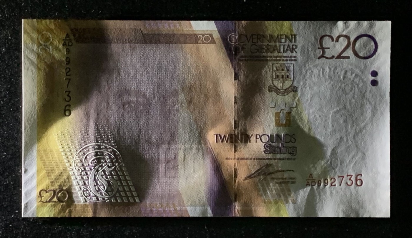 紫瑗钱币——第302期拍卖—纸币场 直布罗陀 2010年 伊丽莎白二世 20磅 UNC