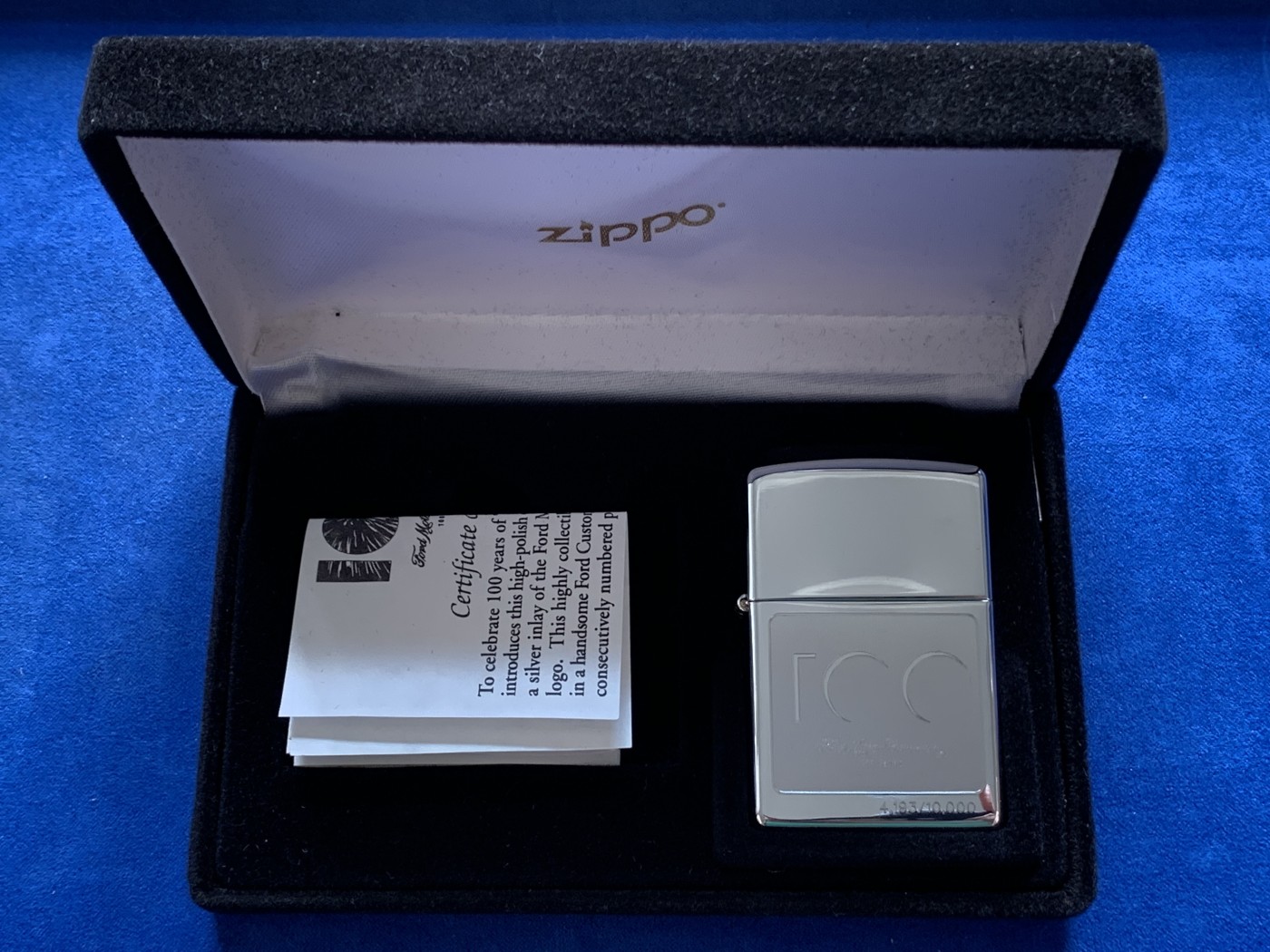 《竞宝斋》第195场-周日，周一 2场 (全场包邮) 福特 Zippo百年纪念 盒证齐全