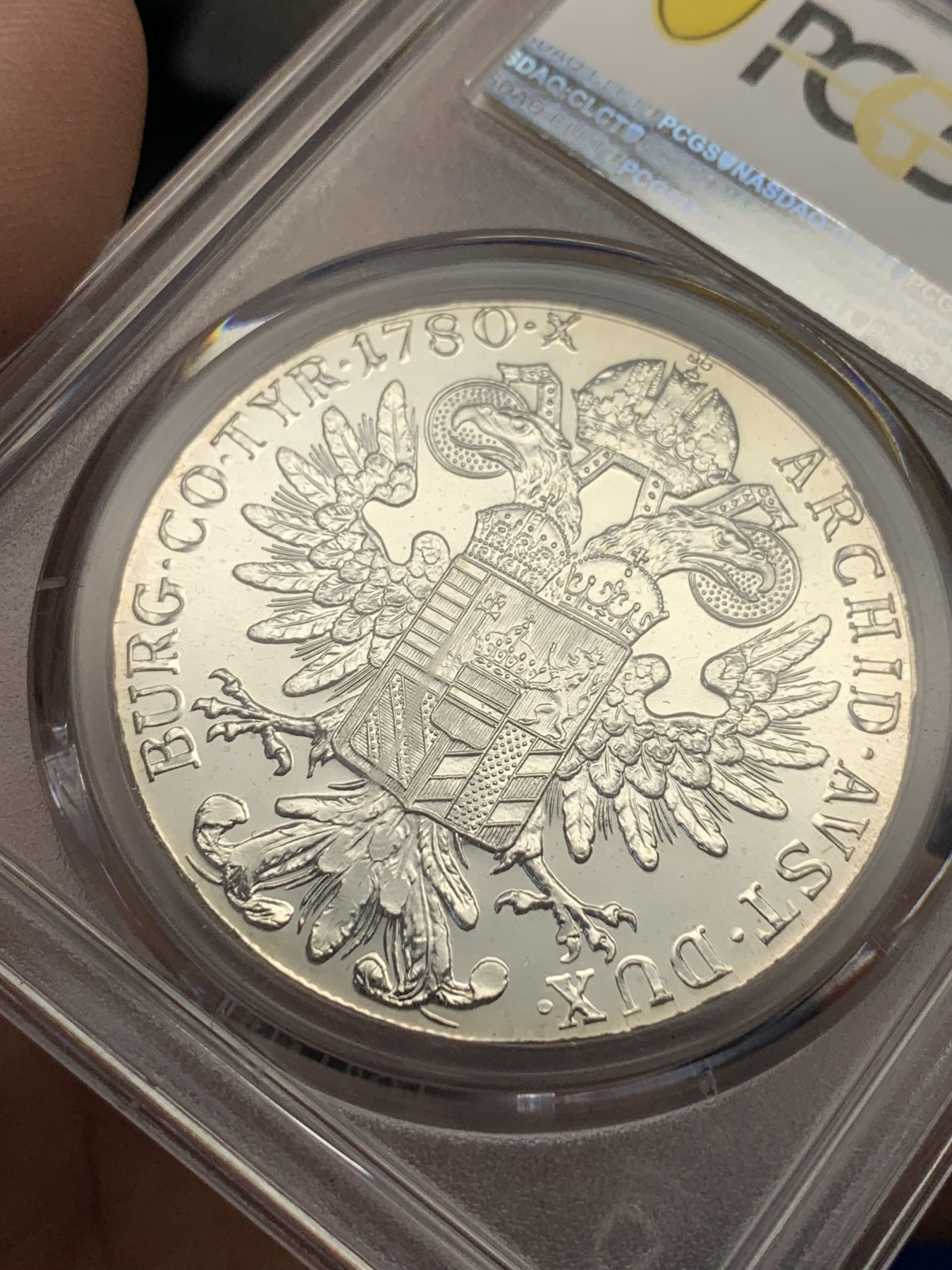 《竞宝斋》第195场-周日，周一 2场 (全场包邮) PCGS-MS64 1780年后铸版奥地利泰勒银币