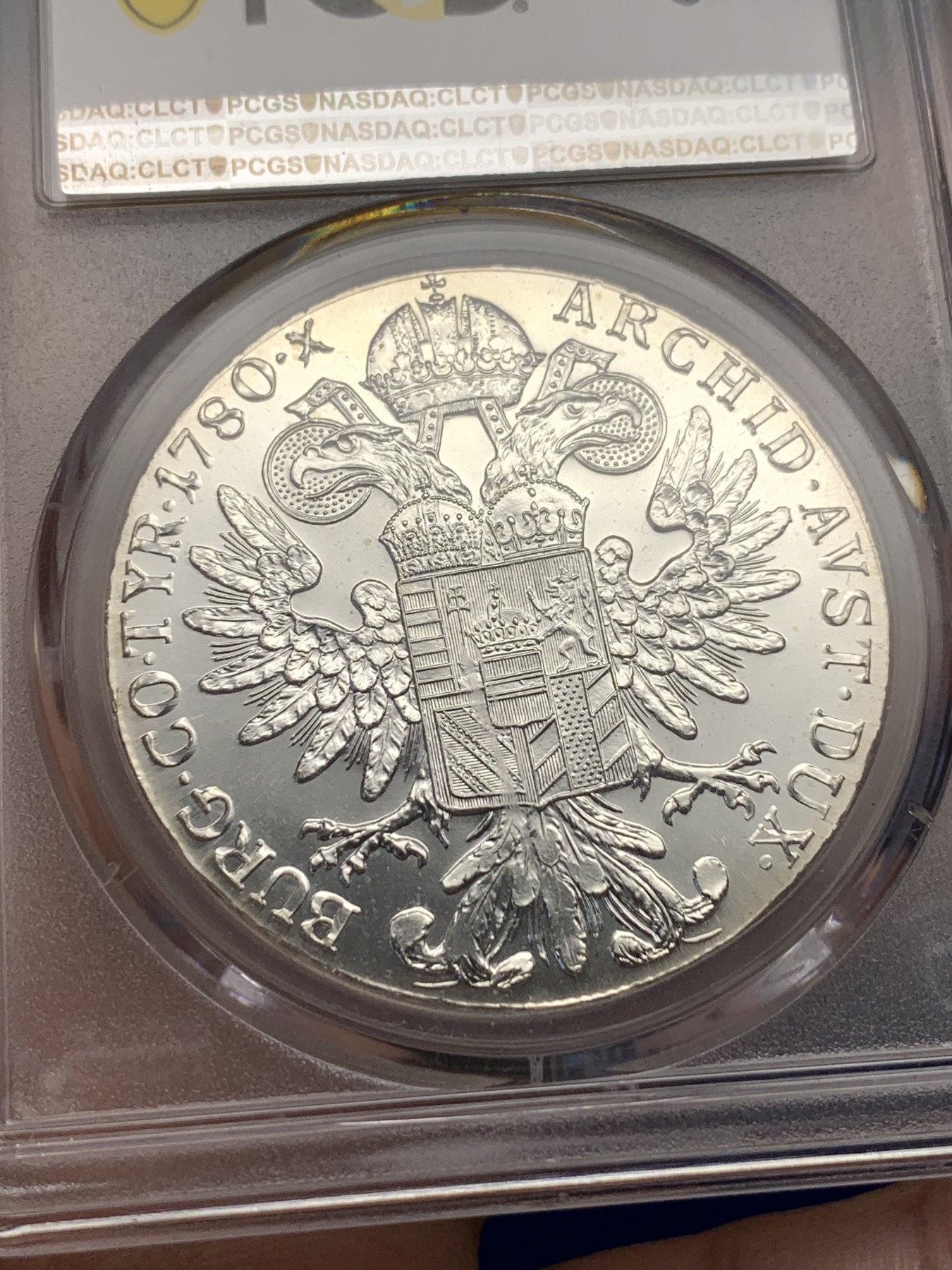 《竞宝斋》第195场-周日，周一 2场 (全场包邮) PCGS-MS64 1780年后铸版奥地利泰勒银币