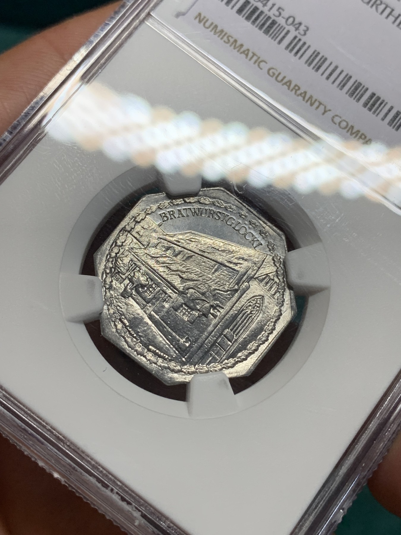 《竞宝斋》第195场-周日，周一 2场 (全场包邮) NGC MS63 德国1920纽伦堡电车代币