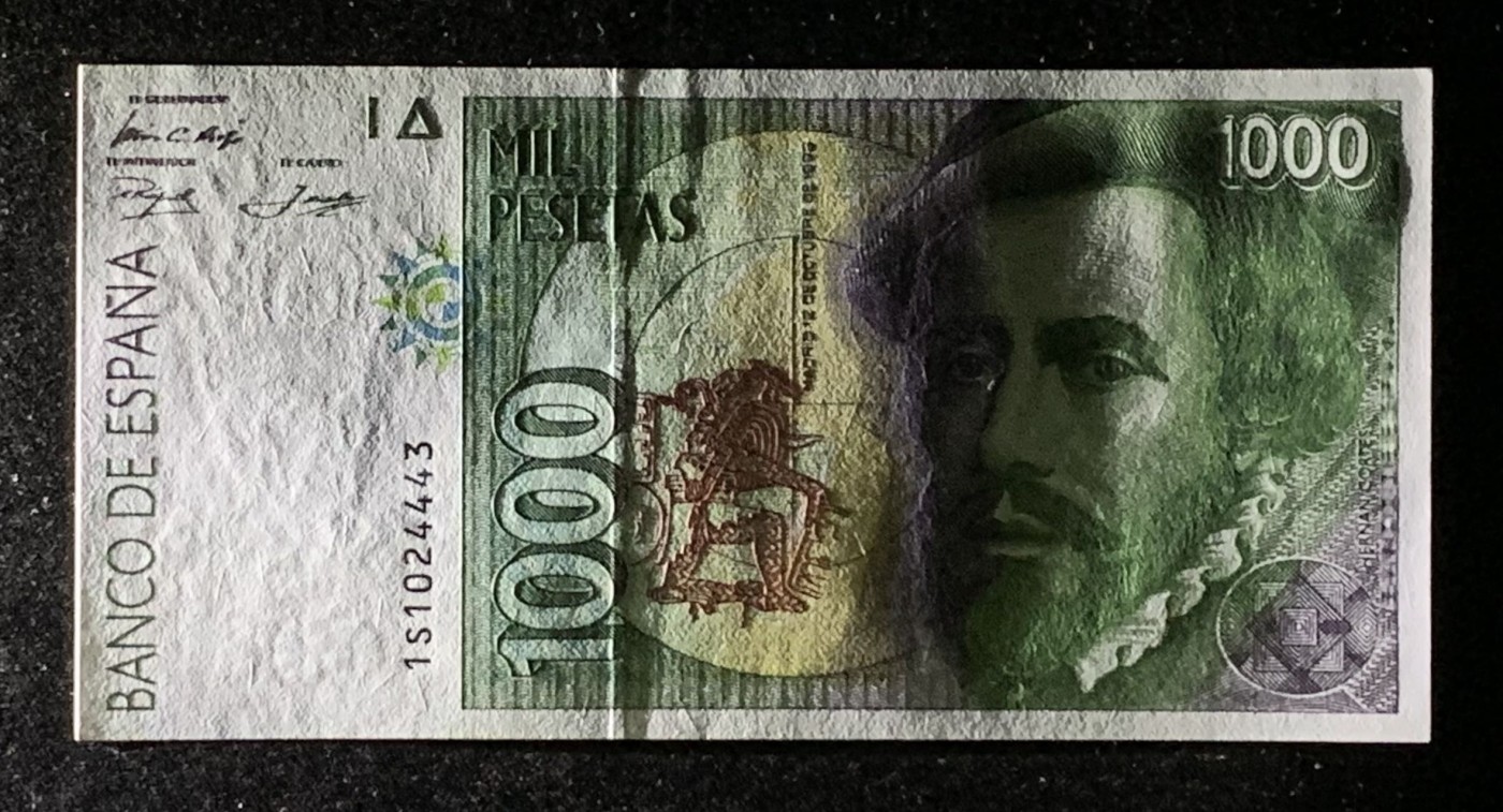 紫瑗钱币——第302期拍卖—纸币场 西班牙 1992年 埃尔南.科尔特斯 1000比塞塔 UNC