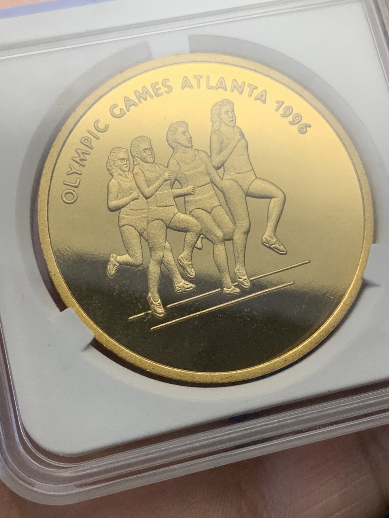 《竞宝斋》第195场-周日，周一 2场 (全场包邮) 2007年朝鲜亚特兰大奥运会之马拉松铜样币