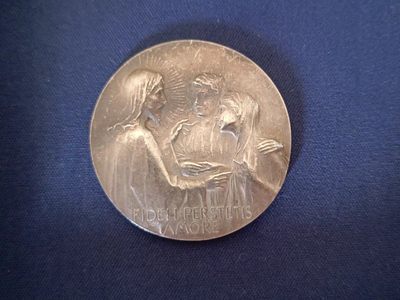 欧洲章牌专场第十六期 - 1903 年 vernon 银婚章，直径 32mm