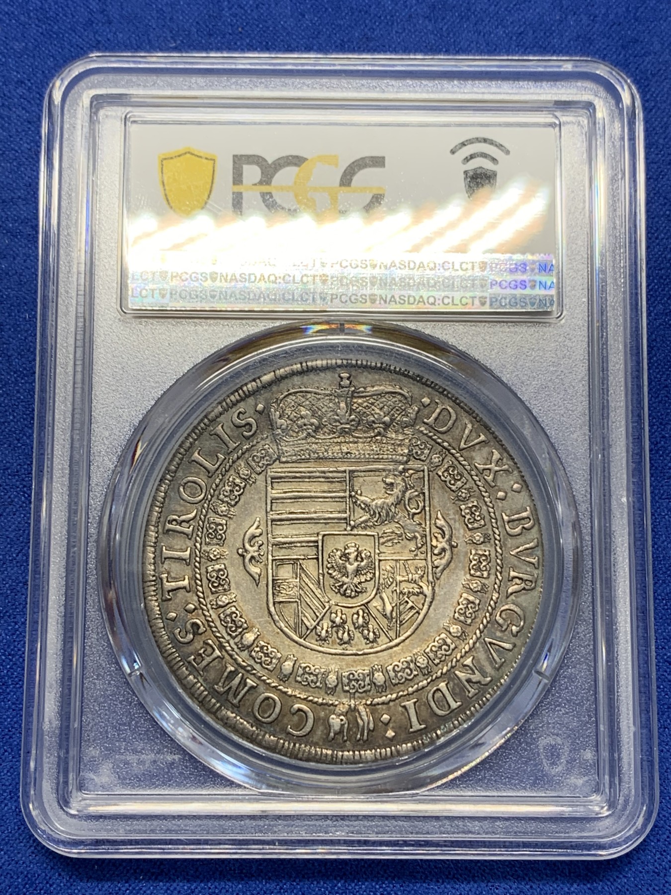《竞宝斋》第195场-周日，周一 2场 (全场包邮) PCGS MS62 奥地利HALL厂 1632年 利奥波德五世大公 泰勒大银币 原味包浆 细节难得 历经400年 状态极好