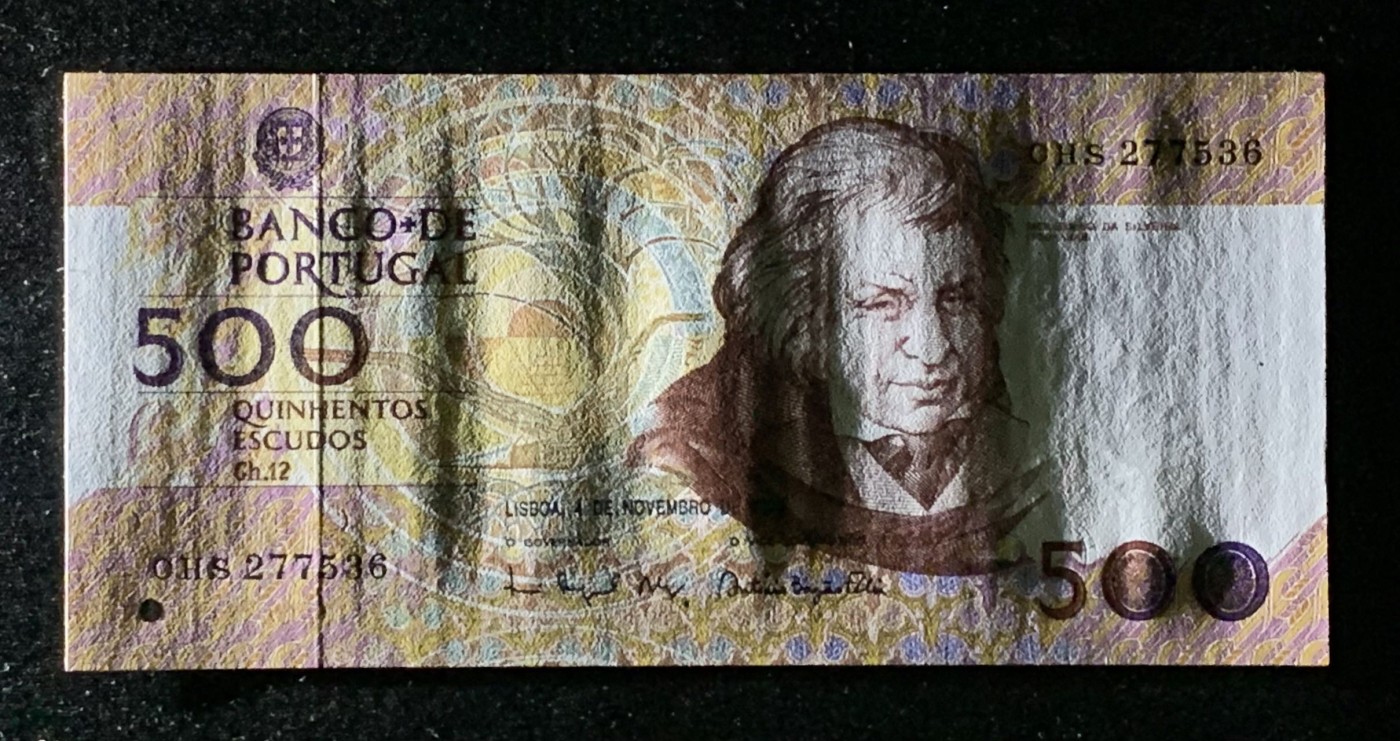 紫瑗钱币——第302期拍卖—纸币场 葡萄牙 1993年 10月4日 莫西尼奥 500埃斯库多 UNC