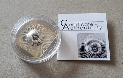 【币将精彩】世界钱币拍卖专场(2024-1-3) - 克劳斯获奖币库克2015年时空一体银币带证书包装