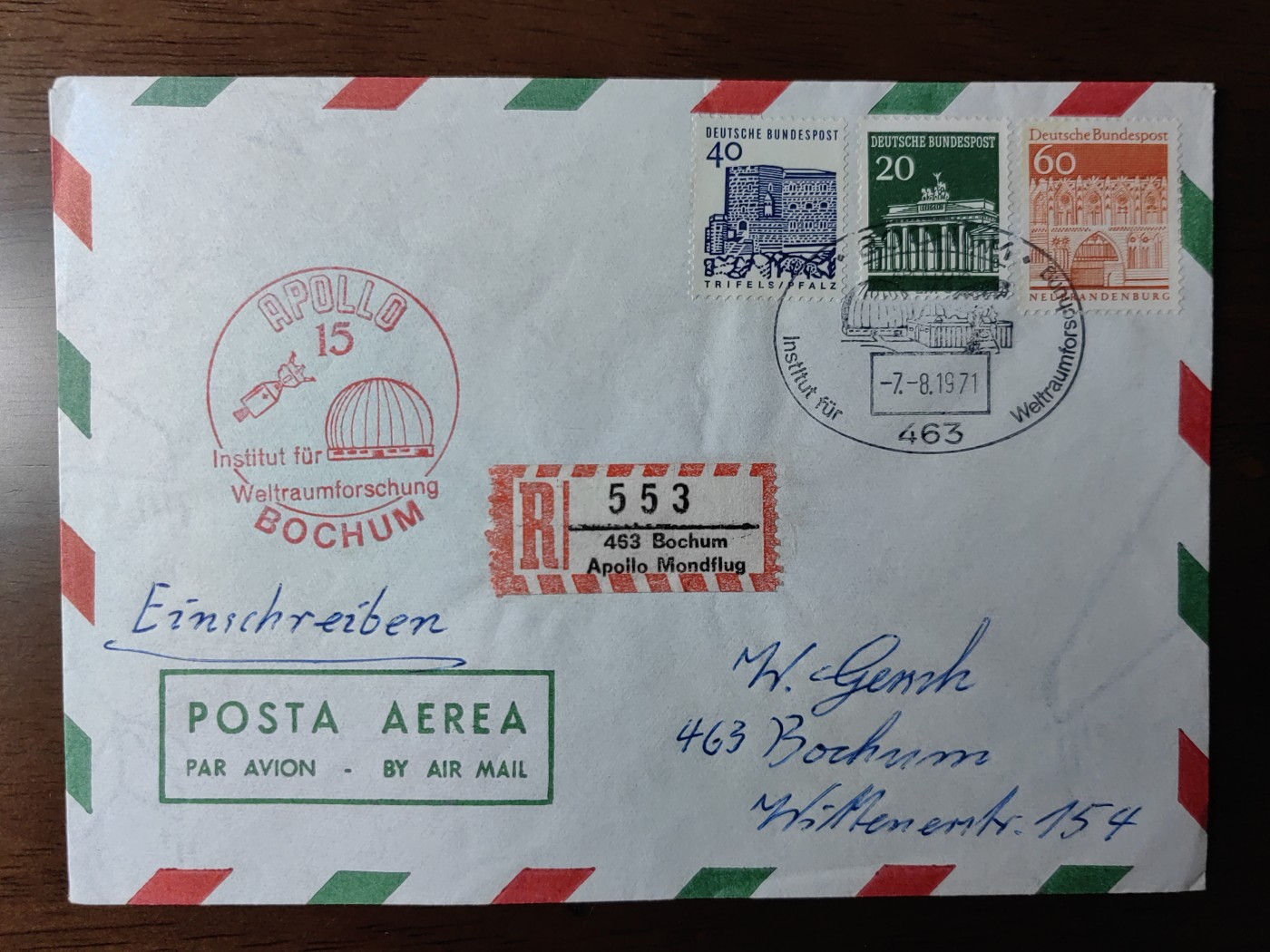 邮品精选第⑤场，含秒杀 1971德国实寄航空邮封（秒杀）