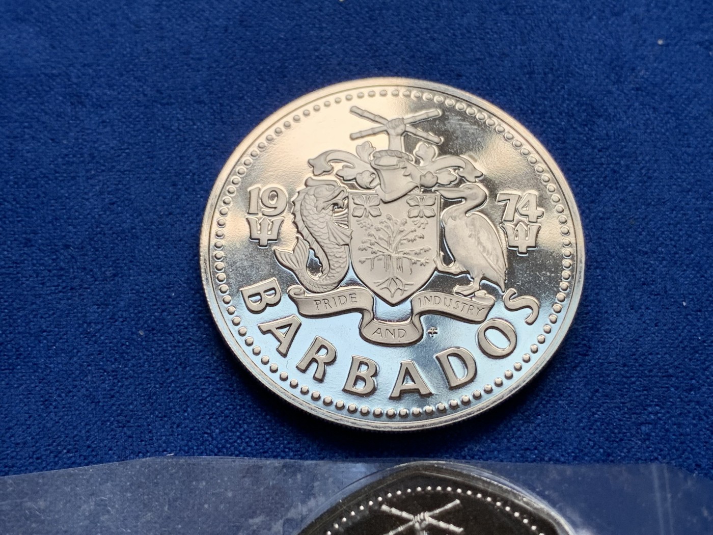 《竞宝斋》第195场-周日，周一 2场 (全场包邮) 巴巴多斯1974年精制套币6枚