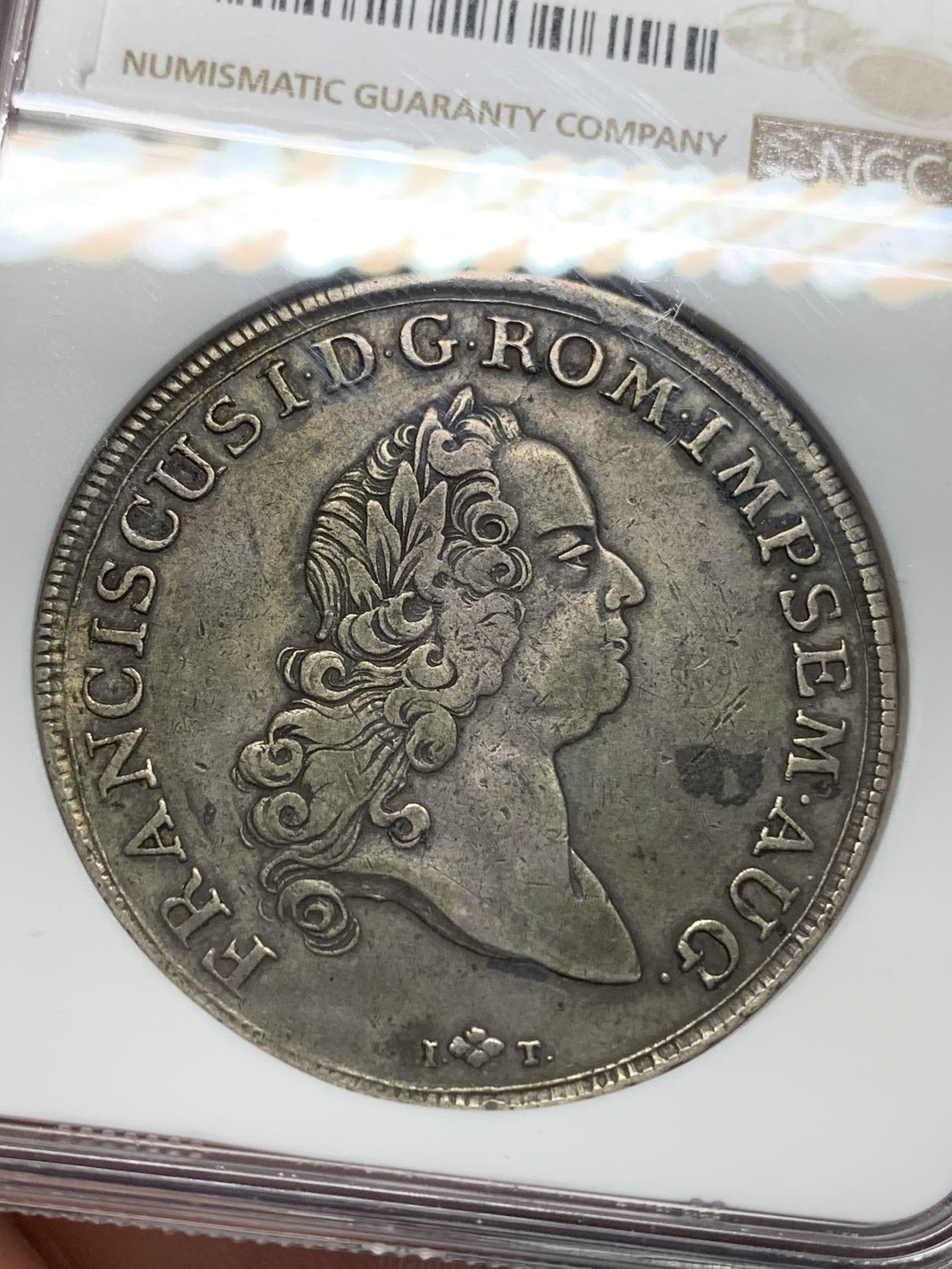 《竞宝斋》第195场-周日，周一 2场 (全场包邮) NGC XF40 德国 1765年奥格斯堡 原味泰勒 稀少