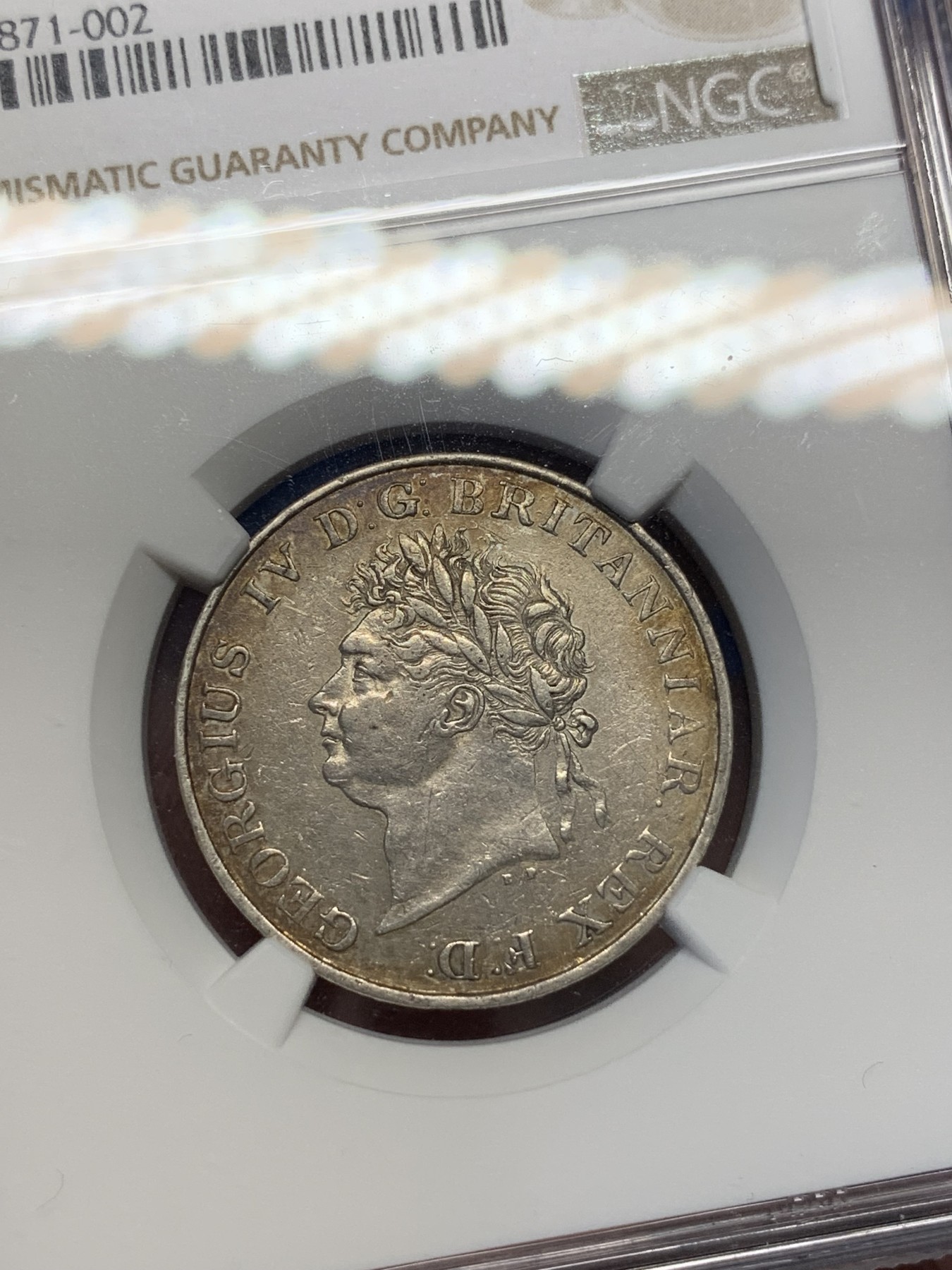 《竞宝斋》第195场-周日，周一 2场 (全场包邮) NGC  AU 英属锡兰1821年乔四1RD大象银币 稀少品种