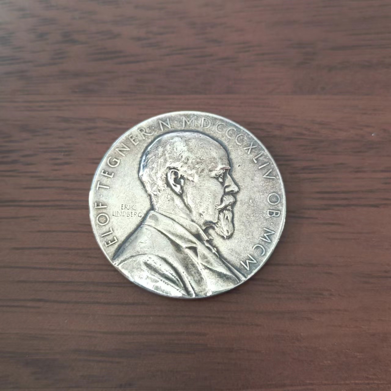 欧洲章牌专场第十六期 瑞典银章，林德伯格lindberg作品1912年，31mm