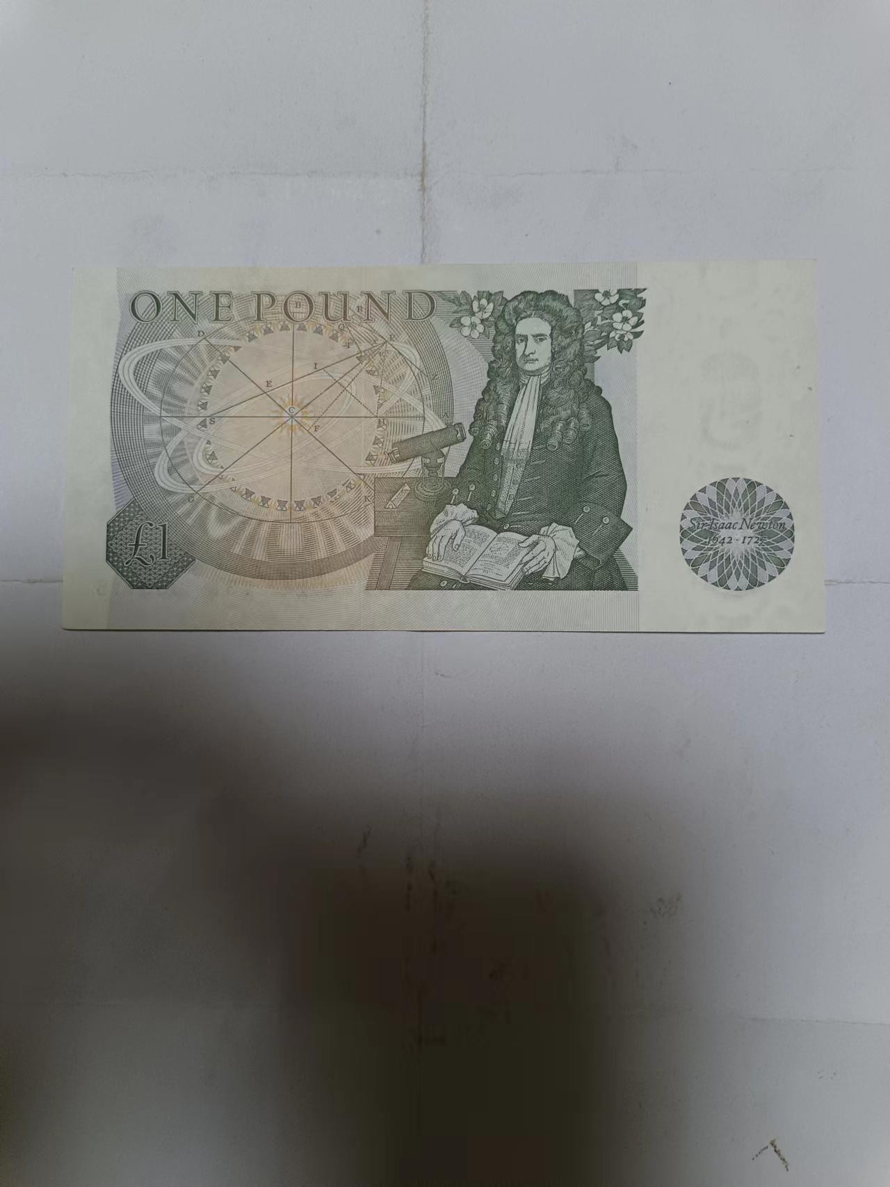【20230906】非全新纸币第六十二场 英国D序列1镑，全新