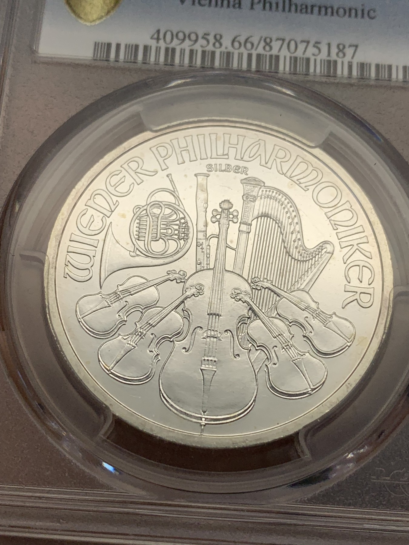 《竞宝斋》第195场-周日，周一 2场 (全场包邮) PCGS-MS66 2009年奥地利维也纳音乐会1.5欧银币