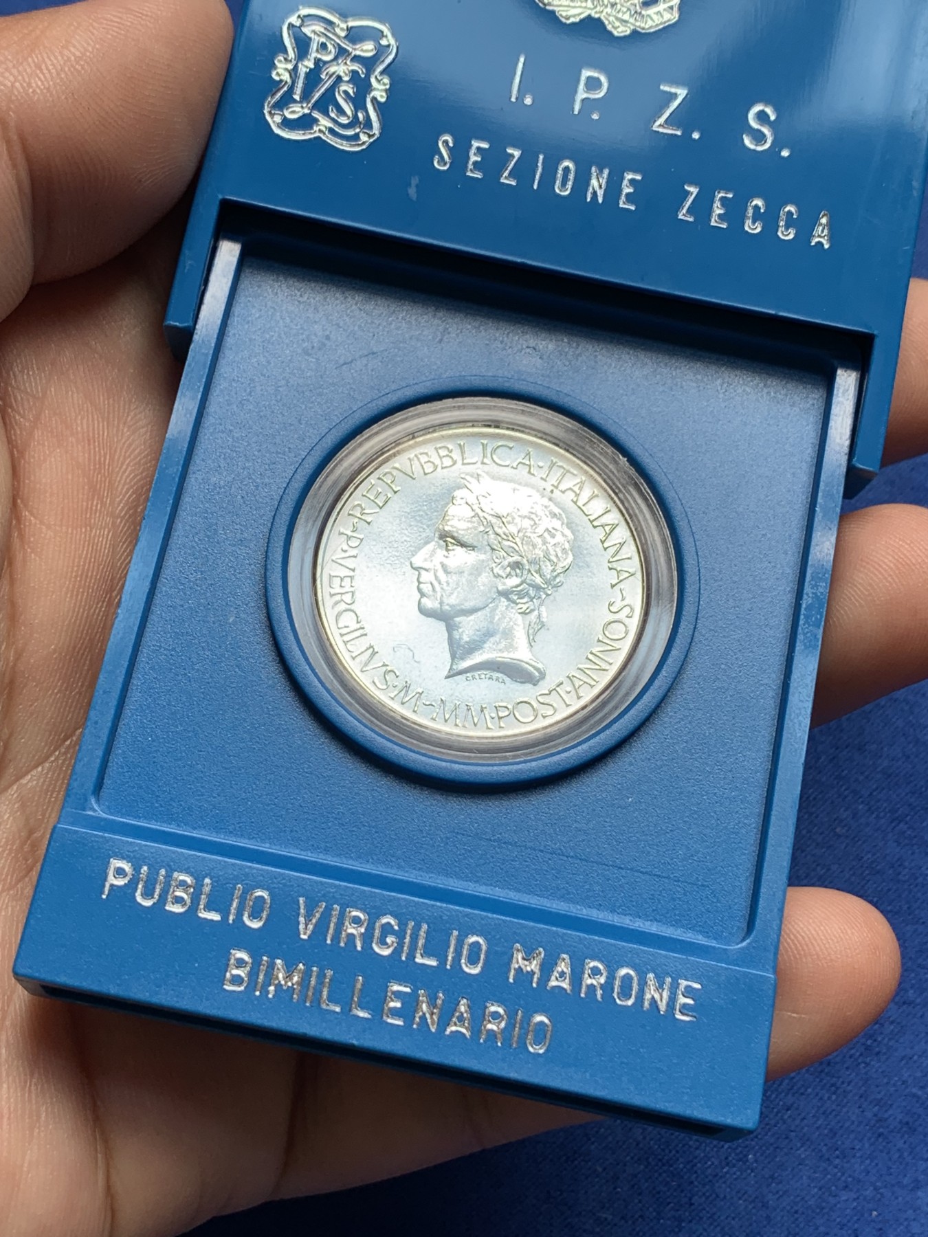 《竞宝斋》第195场-周日，周一 2场 (全场包邮) 意大利1981年 牛马 500里拉银币