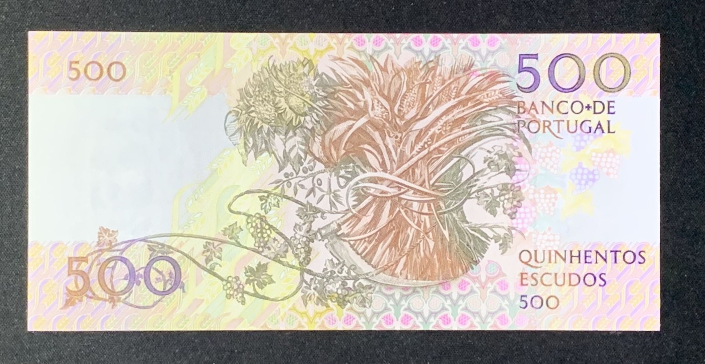 紫瑗钱币——第302期拍卖—纸币场 葡萄牙 1993年 10月4日 莫西尼奥 500埃斯库多 UNC