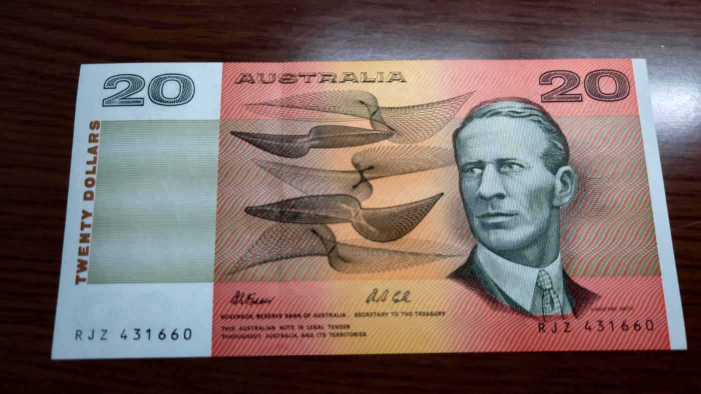 澳大利亚纸币1-2-5-10-20小套尾1同团购 绝品刀拆 免佣金（1-2-5-10也有零售另询）） 澳大利亚20元 纸币 全新绝品刀拆 尾号660