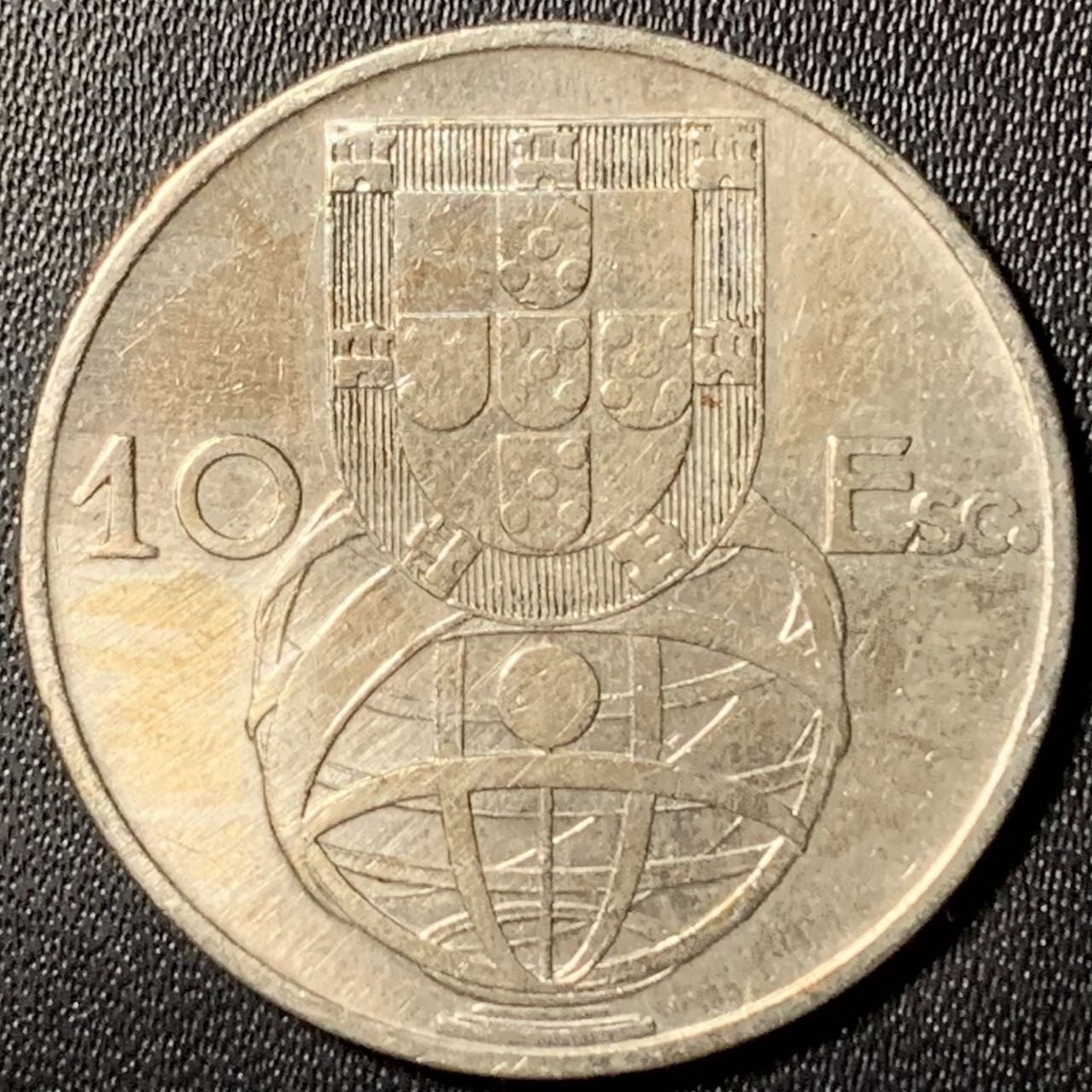 紫瑗钱币——第303期拍卖 葡萄牙 1955年 10埃斯库多 12.4克 0.835银 AU