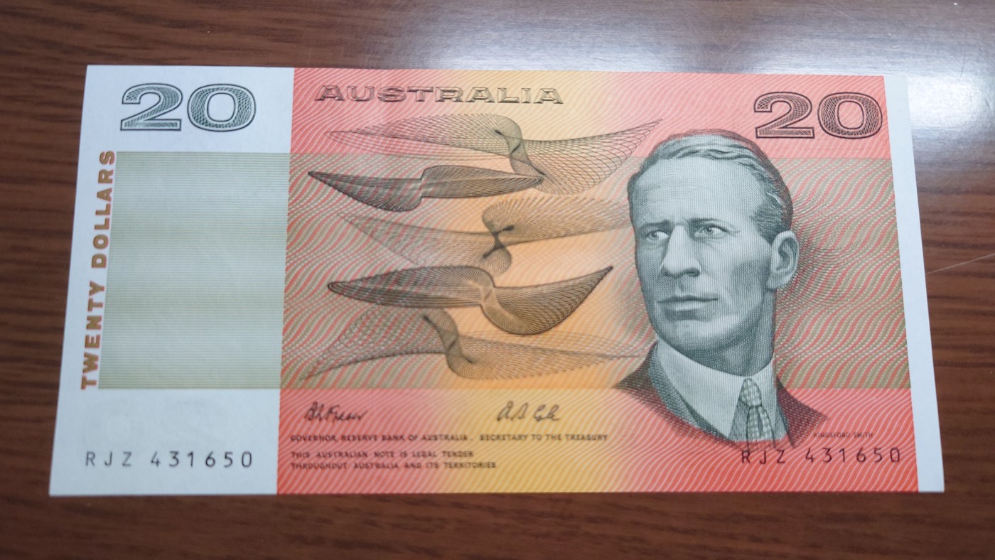 澳大利亚纸币1-2-5-10-20小套尾1同团购 绝品刀拆 免佣金（1-2-5-10也有零售另询）） 澳大利亚20元 纸币 全新绝品刀拆 尾号650
