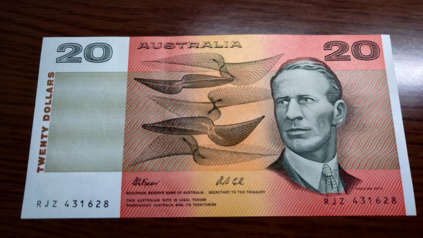 澳大利亚纸币1-2-5-10-20小套尾1同团购 绝品刀拆 免佣金（1-2-5-10也有零售另询）） 澳大利亚20元 纸币 全新绝品刀拆 尾号628
