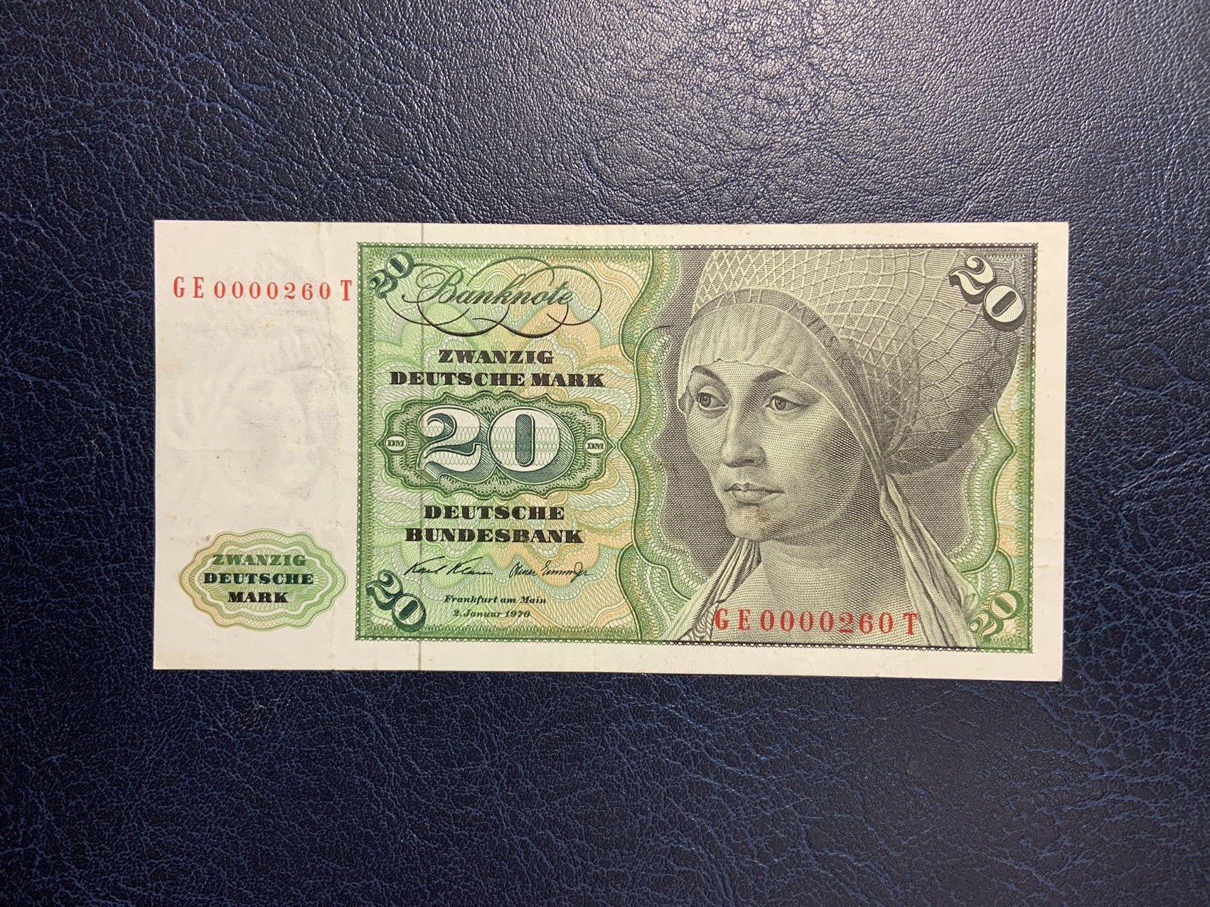 收藏联盟Quantum Auction 第287期拍卖  德国联邦1970年20马克 品相如图
