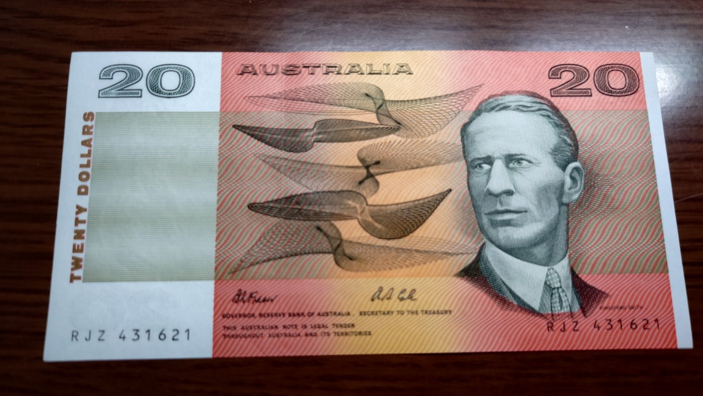 澳大利亚纸币1-2-5-10-20小套尾1同团购 绝品刀拆 免佣金（1-2-5-10也有零售另询）） 澳大利亚20元 纸币 全新绝品刀拆 尾号621