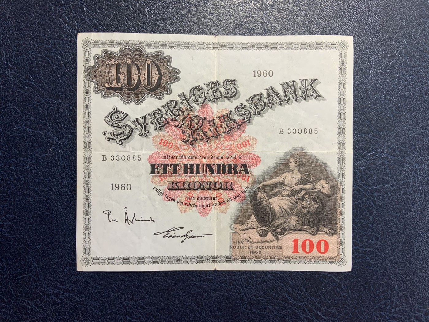 收藏联盟Quantum Auction 第287期拍卖  瑞典1960年100克朗 品相如图 大方块