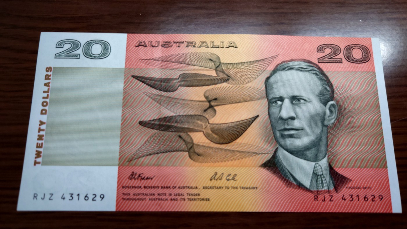 澳大利亚纸币1-2-5-10-20小套尾1同团购 绝品刀拆 免佣金（1-2-5-10也有零售另询）） 澳大利亚20元 纸币 全新绝品刀拆 尾号629