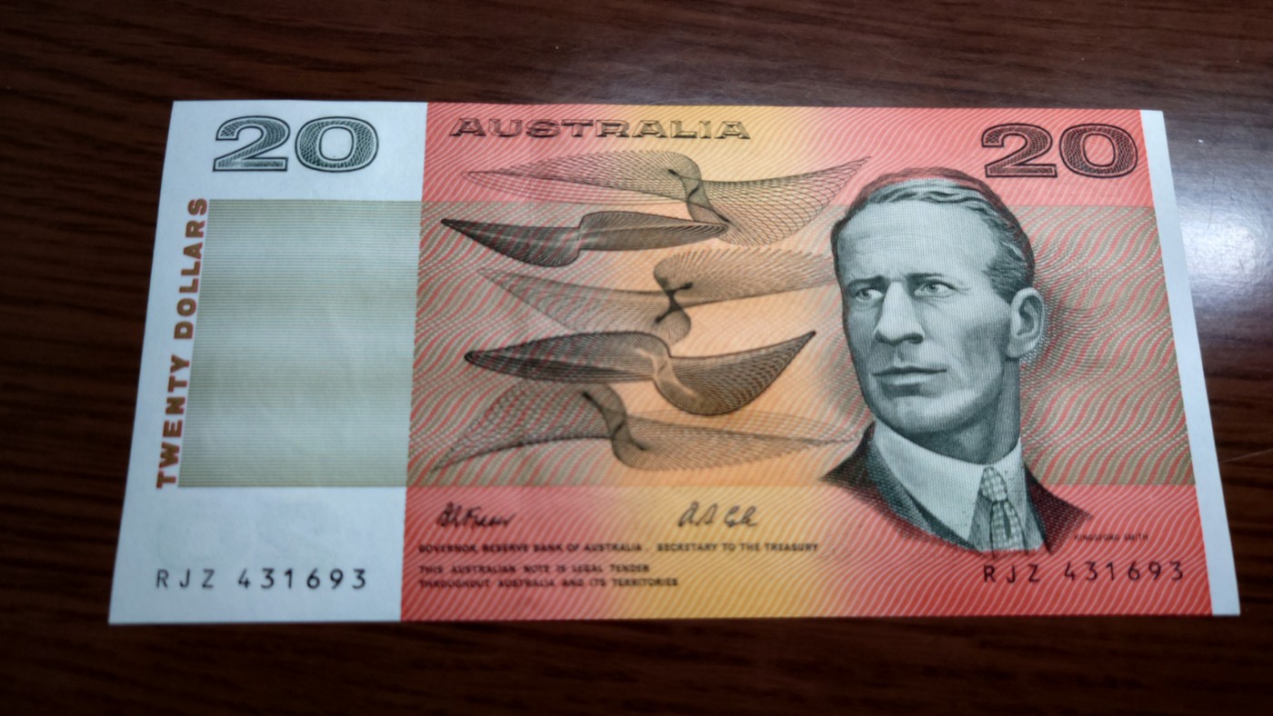 澳大利亚纸币1-2-5-10-20小套尾1同团购 绝品刀拆 免佣金（1-2-5-10也有零售另询）） 澳大利亚20元 纸币 全新绝品刀拆 尾号693
